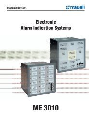 Electronic Alarm Indication Systems ME 3010 - Helmut Mauell GmbH