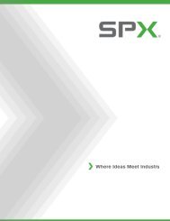 Operation Manual - SPX