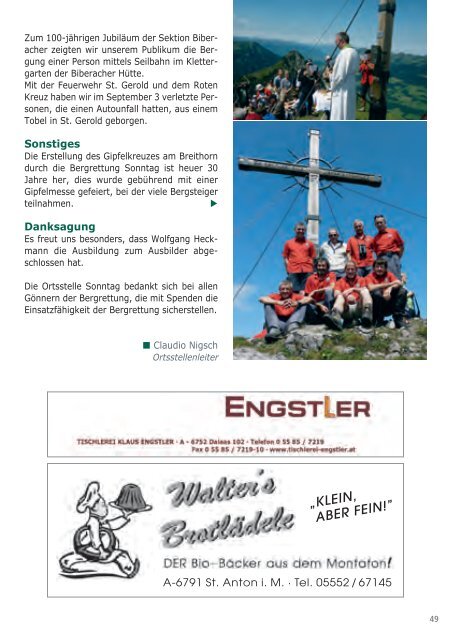 Die Bergrettung - Bergrettung Vorarlberg. News