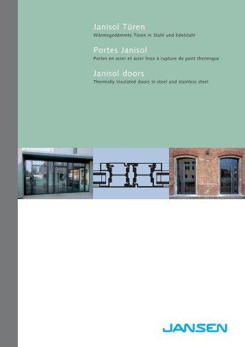 Documentation d'architectes Janisol portes - Ods