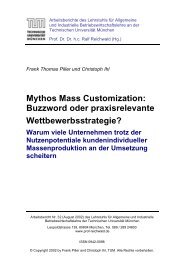 Mythos Mass Customization