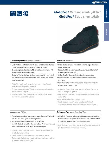 Produktkatalog – Einlagen und Schuhe Product ... - Bauerfeind AG