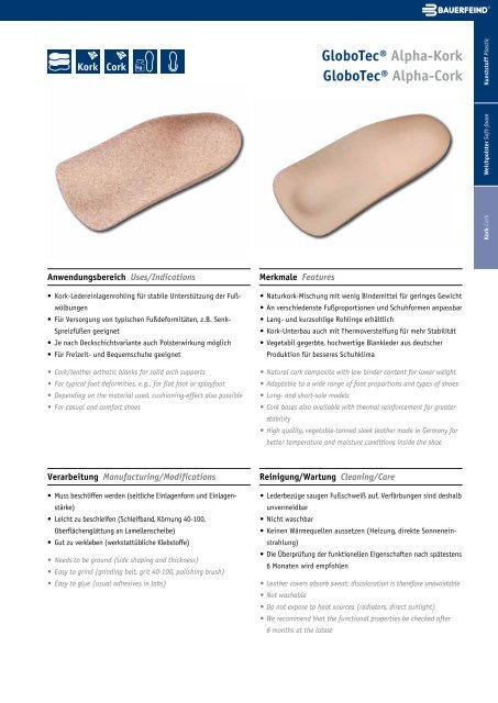 Produktkatalog – Einlagen und Schuhe Product ... - Bauerfeind AG