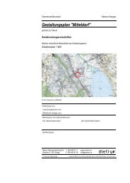 Gestaltungsplan Mitteldorf - Boniswil