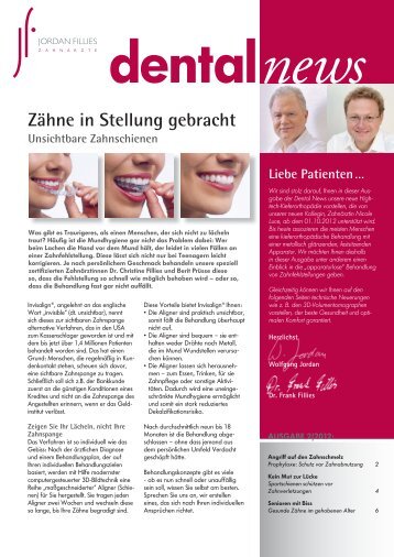 Praxiszeitung (2-2012) - Zahnmedizinisches Zentrum Jordan Fillies