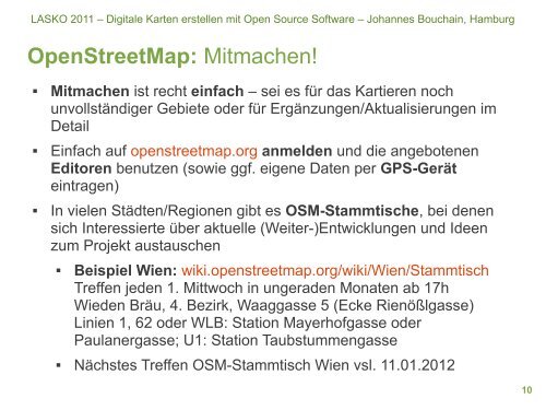 Digitale Karten erstellen mit Open Source Software - Stadtkreation