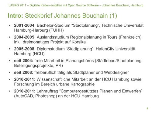 Digitale Karten erstellen mit Open Source Software - Stadtkreation