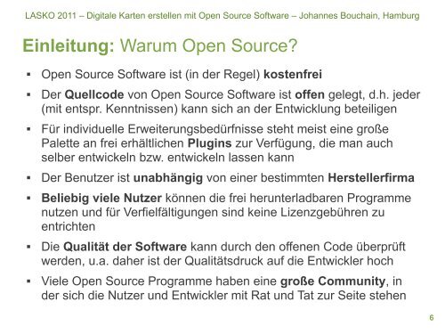 Digitale Karten erstellen mit Open Source Software - Stadtkreation