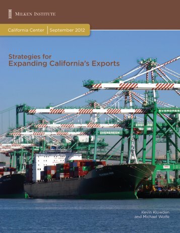 Expanding California's Exports - Milken Institute