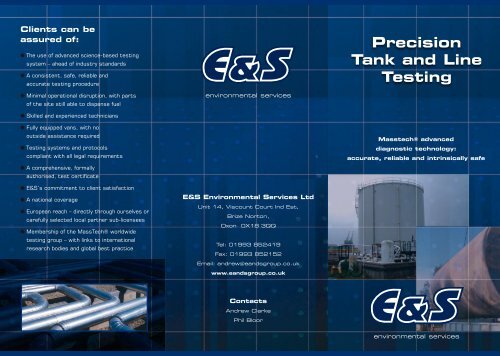 Precision Tank and Line Testing