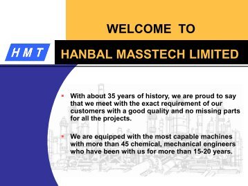 hanbal masstech limited welcome to