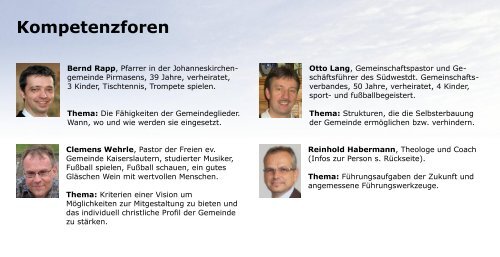 Kompetenzforen - way2go â€“ Reinhold Habermann