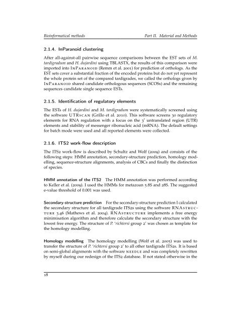 Making the most of phylogeny - OPUS - Universität Würzburg