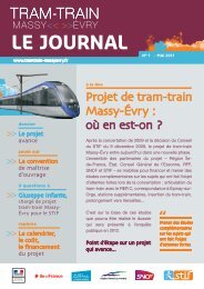 LE JOURNAL - Tram - Train : Massy - Evry