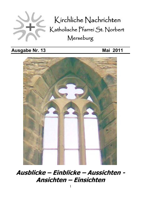 Kirchliche Nachrichten - Katholische Pfarrei St. Norbert Merseburg