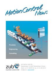 Motion Control News - zub machine control AG