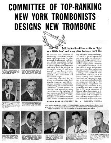Martin Committee Trombone Ad, 1939 - Horn-u-copia