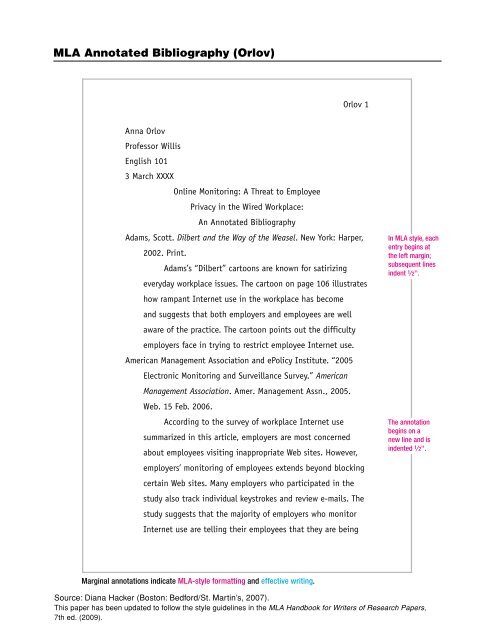 how to format an annotated bibliography apa