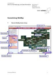 Kurzanleitung WebMap - Kanton Schwyz