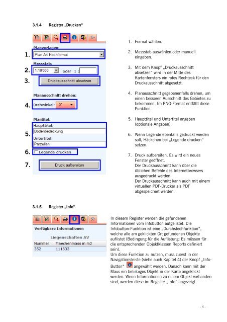 Kurzanleitung WebMap - Kanton Schwyz