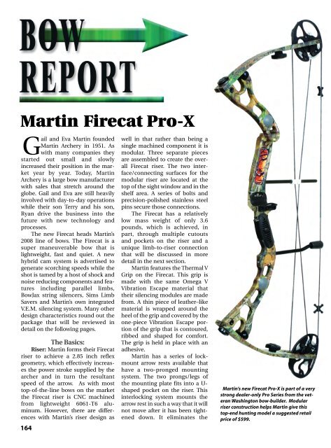 Martin Firecat Pro-X - Arrow Trade Magazine!