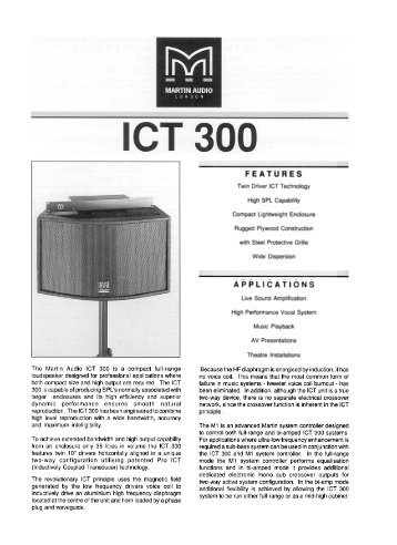 ICT 300 - Martin Audio
