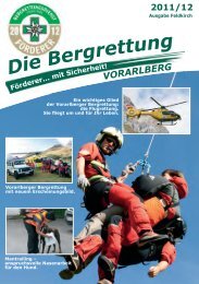 Die Bergrettung - Bergrettung Vorarlberg. News