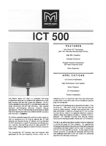ICT 500 - Martin Audio