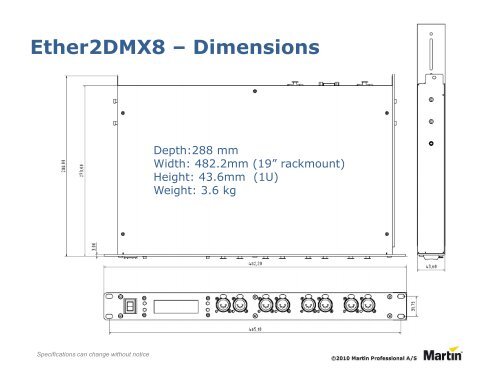 Ether2DMX8 Technical Presentation - Martin