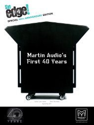 Martin Audio's First 40 Years