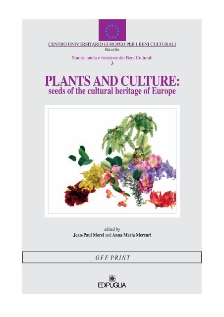 offprint - Plants and culture: seeds of the cultural heritage of