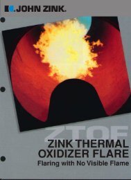 ZINK THERMAL OXIDIZER FLARE - John Zink Company