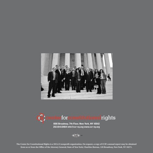 CCR Annual Report 2005 - Center for Constitutional Rights