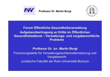 Professor Dr. Martin Burgi