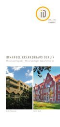 Flyer Immanuel Krankenhaus Berlin - Immanuel Diakonie Group