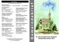 Gemeindebrief Oktober und November 2012 - Kirchengemeinde ...