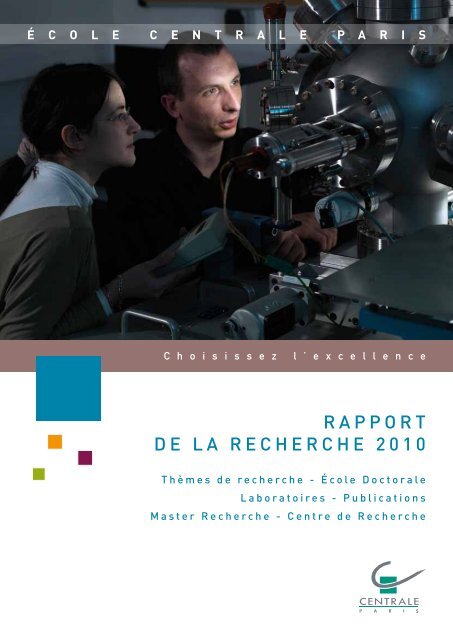 RAPPORT DE LA RECHERCHE 2010 - Devenir-centralien.com