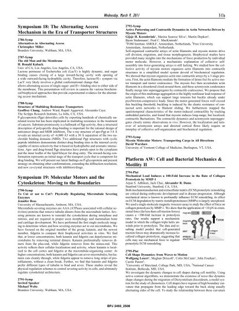 Symposium 18: The Alternating Access Mechanism in the Era ... - Cell