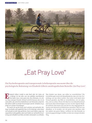 „Eat Pray Love“ - Anna Maurer