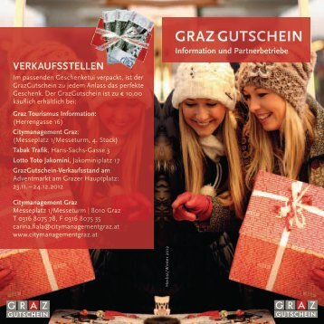 "Wir akzeptieren den GrazGutschein ... - Graz Tourismus