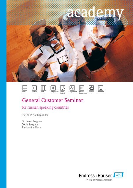 General Customer Seminar For Russian Speaking Endress Hauser