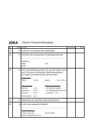 LifeLine CS Ausschreibungstext - Joka