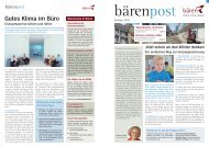 Hauszeitung Bärenpost 7/2012 Sommer - Bären Haustechnik AG