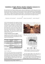 Installation of highly effective vibration mitigation measures in a ...