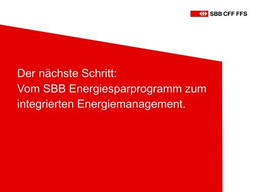 "Antriebe: Schienenverkehr", Präsentation von Markus Halder (SBB