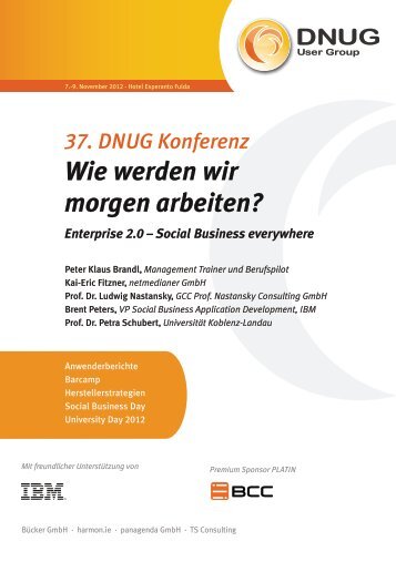 37. DNUG Konferenz: Wie werden wir morgen arbeiten