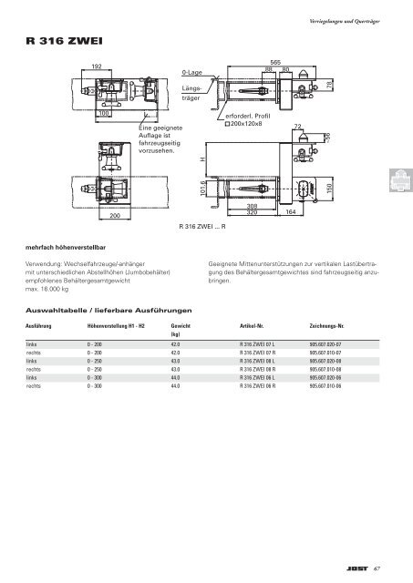 Produkte für Containertechnik und  ... - Jost-Werke GmbH