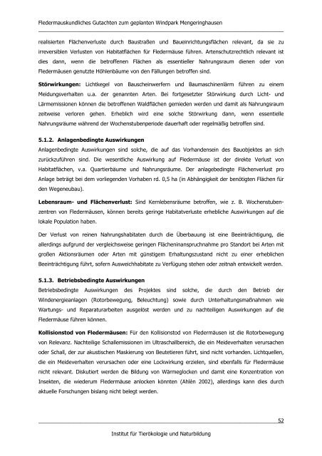 Fledermäuse Mengeringhausen Endbericht 29.02.2012 - Bad Arolsen