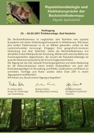 Link zum Tagungsprogramm - Institut für Tierökologie und ...