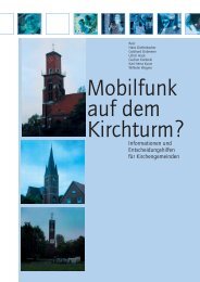 Mobilfunk auf dem Kirchturm? - der Gesellschaft zur Erhaltung der ...